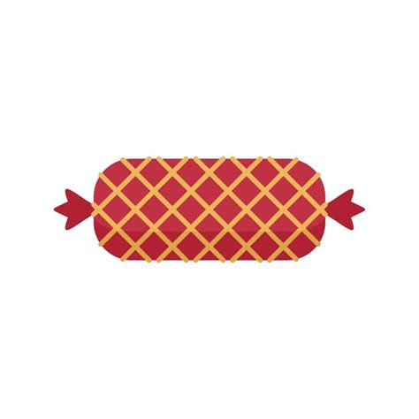 Premium Vector Grilled Sausage Icon Flat Illustration Of Grilled