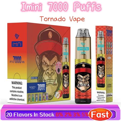 Uk Puff 7000 Original Imini Tornado Puffs 7000 7k Puff Disposable E