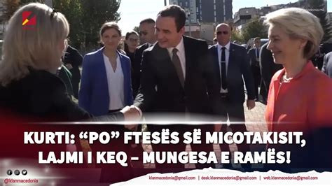 Kurti Po Ftes S S Micotakisit Lajmi I Keq Mungesa E Ram S