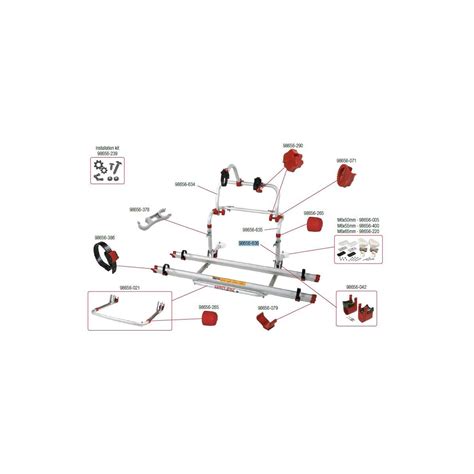 Untere Tragestruktur Fiamma Ersatzteil Nr 98656 636 für Carry Bike