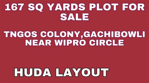 Hmda Plot For Sale Tngos Colony Gachibowli Cercle Sq Yards