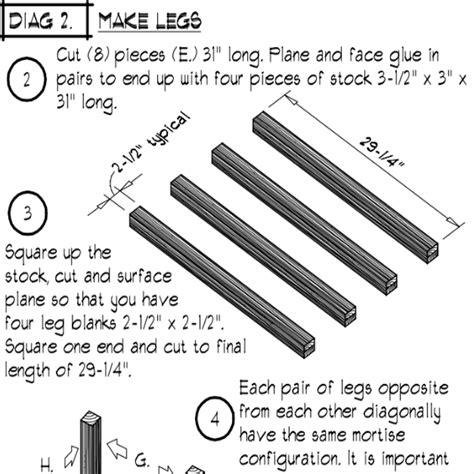 Mission Style Dining Table DIY Furniture Plans – FurniturePlans.com