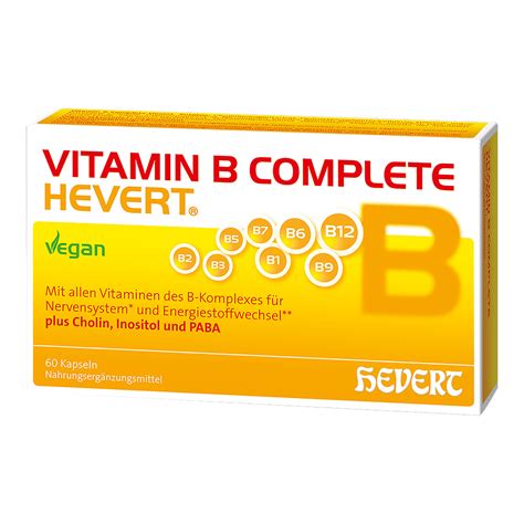 Vitamin B Complete Hevert 60 St Arzneimittel Datenbank