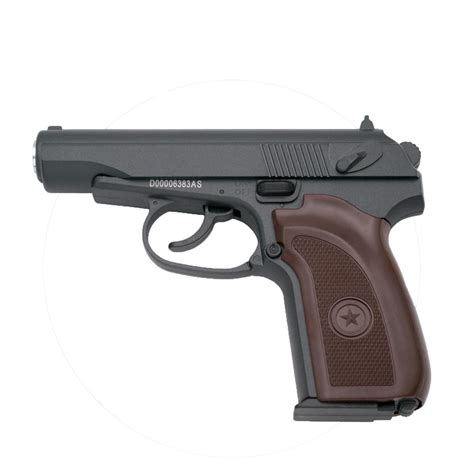 Pistola Air Soft Galaxy Tipo Makarova Calibre Mm Negra Tierra Comanche