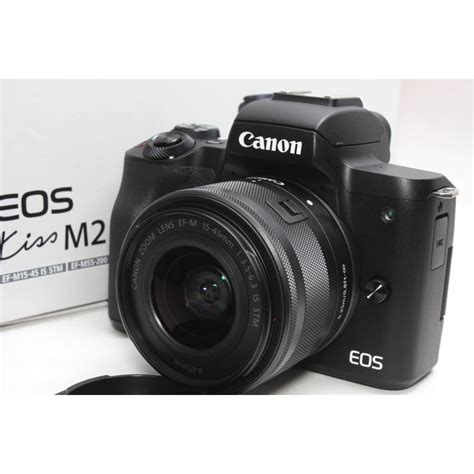 ミラーレス一眼 Canon キヤノン EOS Kiss M2 レンズキット ブラック 新品SDカード付き kissm2 blk カメラ専門店