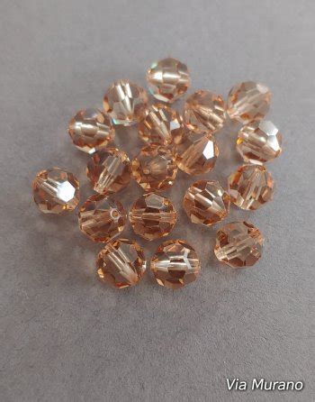 Swarovski Round Bead Mm Lt Colorado Topaz Non Ab Pieces