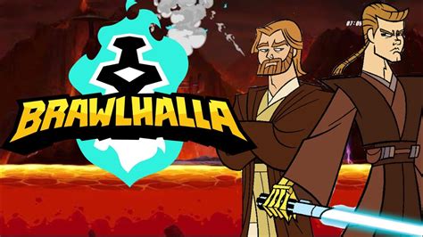 Anakin Vs Obi Wan Duel On Mustafar Brawlhalla X Star Wars Youtube