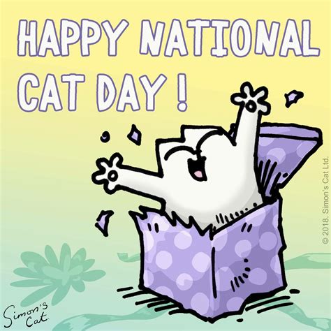 Simon’s cat | National cat day, Cat day, Simons cat