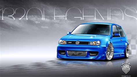 Cars tuning 3d volkswagen golf gti r32 wallpaper | (64693)