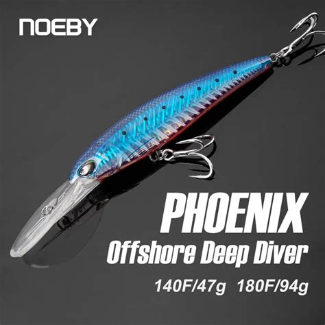 Noeby Trolling Minnow Fishing Lure 140mm 47g 180mm 94g Floating