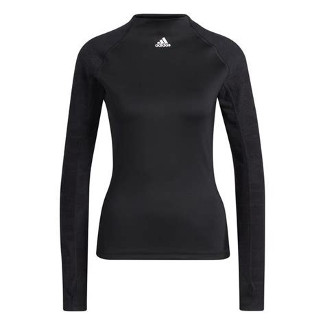 Adidas Treningsgenser Techfit Warm Sort Dame Unisportstore No