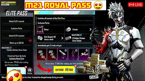 LIVE FINALLY BGMI M21 ROYAL PASS IS HERE BGMI FREE UC BONUS