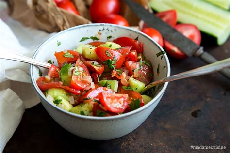 Tomaten Gurken Salat Madame Cuisine