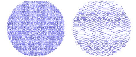 random tool paths  varying pattern density  scientific diagram