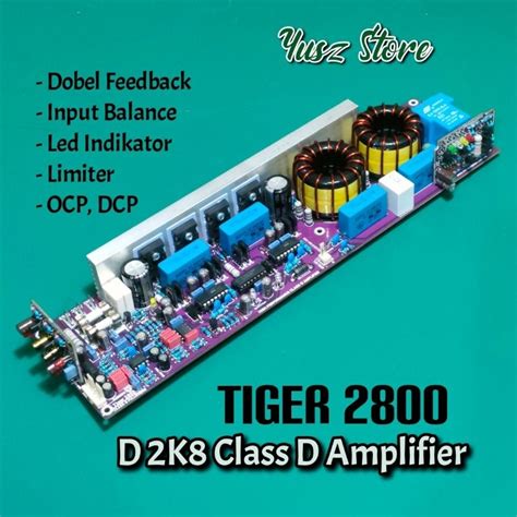 Jual Kit Class D Tiger 2800 D2K8 Fullbridge Power Amplifier 2800w