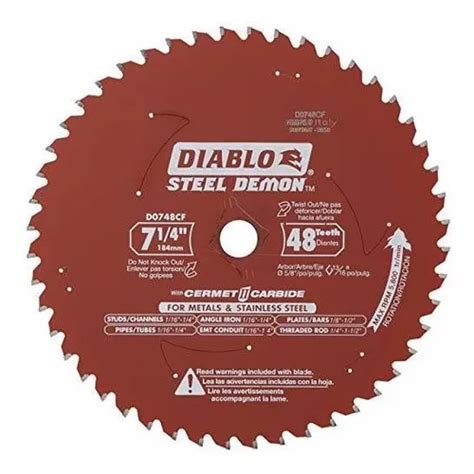 Diablo Hoja De Sierra Circular Para Corte De Metales D0748 Envío gratis