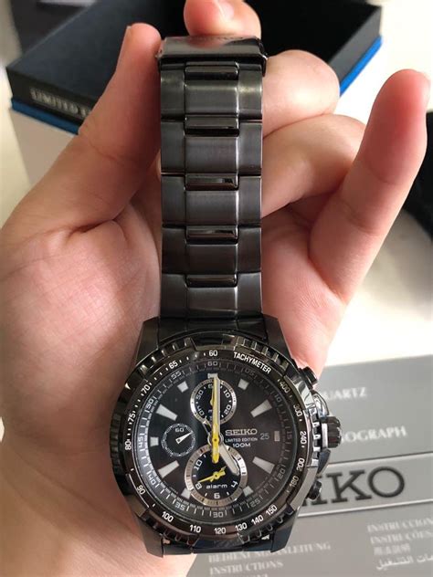 Seiko Analogue Quartz Cal 7T62 1 5 Alarm Chronograph Limited Edition