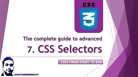 Advanced Css Selectors Or Combinators Css Tutorial Series 7 Youtube