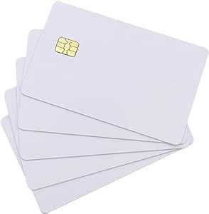 Yarong Pcs Ic De Pvc Blanco Con Tarjeta Sle Iso En Blanco