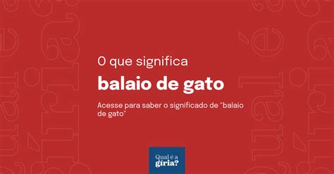 O Que Significa Balaio De Gato Qual O Significado De Balaio De Gato O