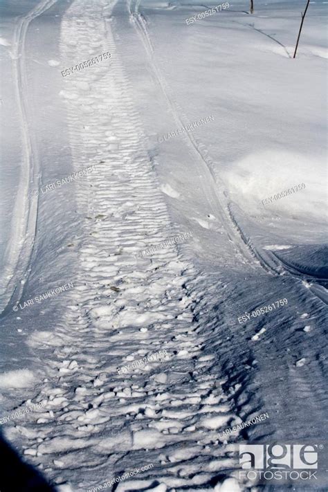 Snowmobile tracks, Stock Photo, Picture And Low Budget Royalty Free ...