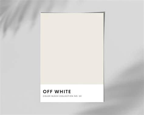 Off White Wall Print, off White Wall Art, White Printable Wall Art, Color Block Wall Art, Modern ...