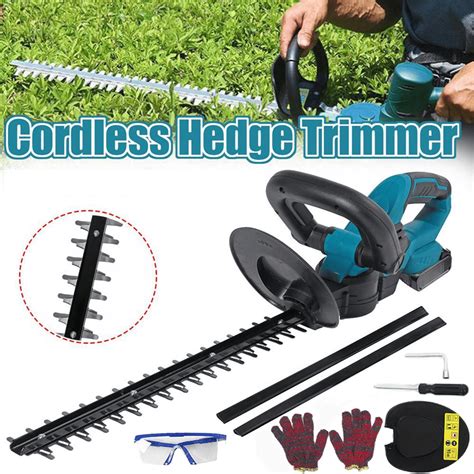 V Cordless Hedge Trimmer Inch Electric Hedge Trimmer Dual Blades