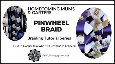 Pinwheel Braid Homecoming Mum Braid How To Make Full Tutorial For