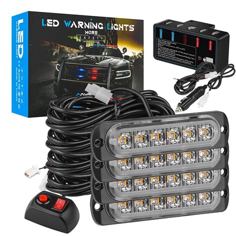 X Led Smd Stroboscopes V Led Strobe Light In Car Emergency