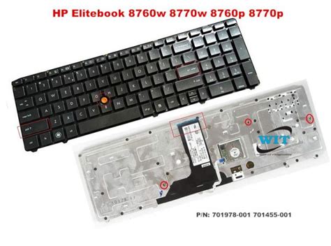 Laptop Keyboard Keypad For Hp Elitebook W Probook W