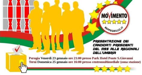 Regionalie venerdì e domenica candidati umbri 5stelle sulla graticola