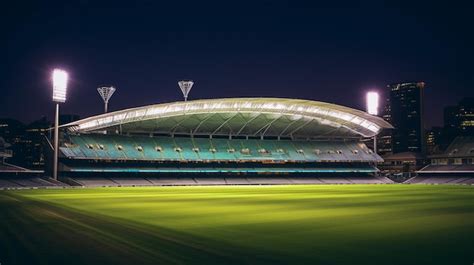 Premium Ai Image Night View Of Melbourne Cricket Ground