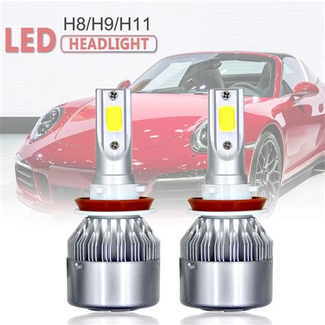 Pcs H H H Csp Led Car Headlight Headlamp Low Beam Fog Lamp W