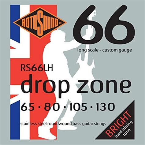 Rotosound Bs66 Swing Bass 66 Stainless Steel Bass Guitar Strings 43 65 80 110