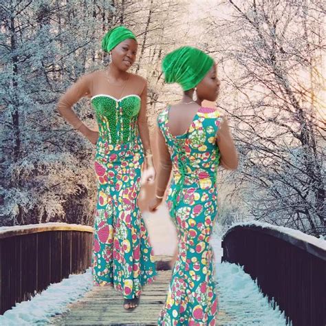 Ankara Corset Gown