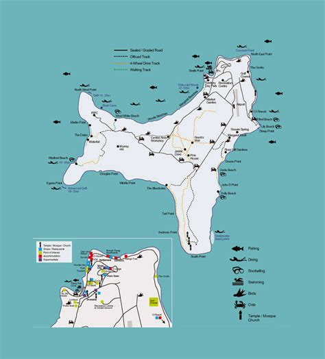 Tourist map of Christmas Island | Christmas Island | Asia | Mapsland ...