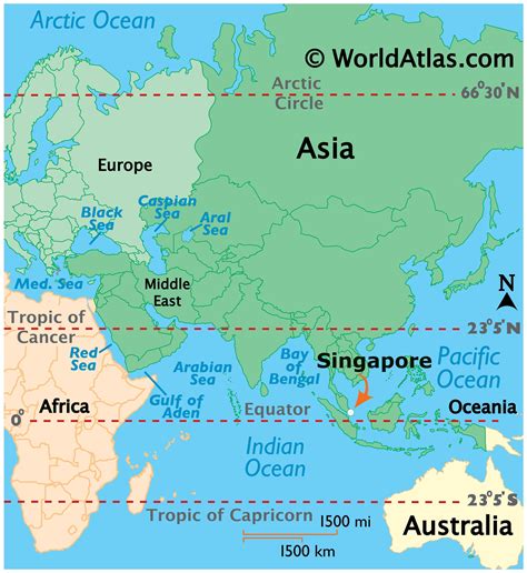 Singapore Map / Geography of Singapore / Map of Singapore - Worldatlas.com