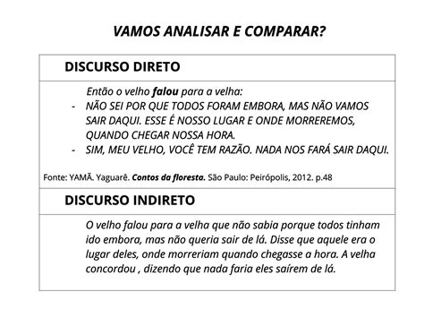 Exemplos De Discurso Direto E Indireto Novo Exemplo