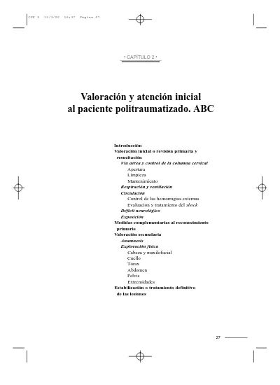 Valoraci N Y Atenci N Inicial Al Paciente Politraumatizado Abc