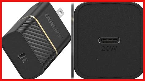 OtterBox Fast Charge USB C Wall Charger 20 Watt Black YouTube