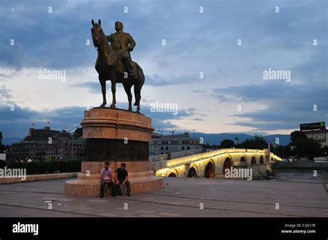 Old town of Skopje, Macedonia Stock Photo - Alamy