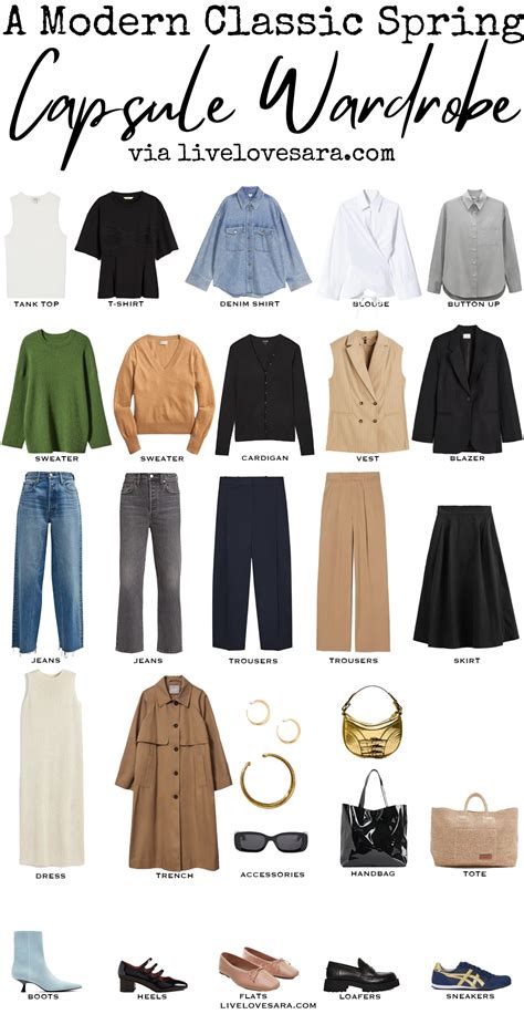 A Modern Classic Capsule Wardrobe For Spring Livelovesara