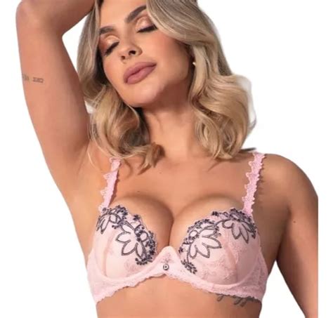 Conjunto Lingerie Rosa Duzani Ref Parcelamento Sem Juros