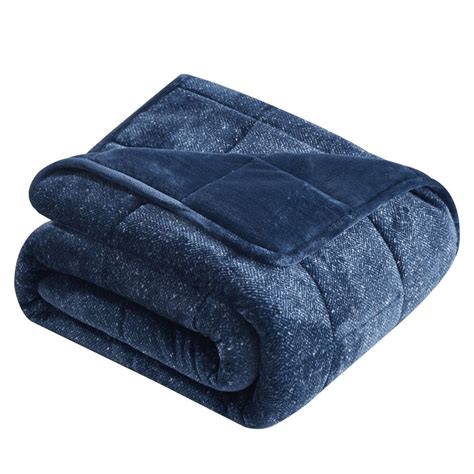 Dream Theory Dreamnest 15 Lb Washable Velvet Weighted Throw Blanket In