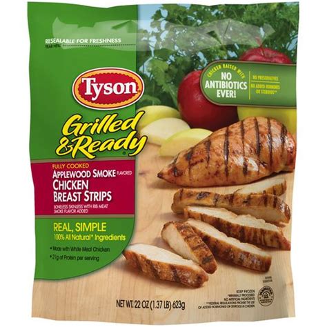 Tyson Grilled & Ready Chicken Breast Strips, Applewood Smoke – OBX Grocery Delivery, Seafood ...