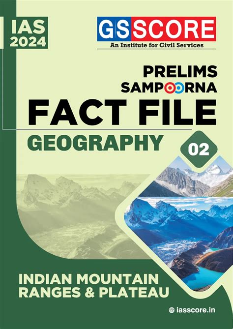 UPSC Prelims Sampoorna Fact File: Geography (Indian mountain Ranges ...