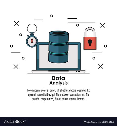 Data analysis infographic Royalty Free Vector Image