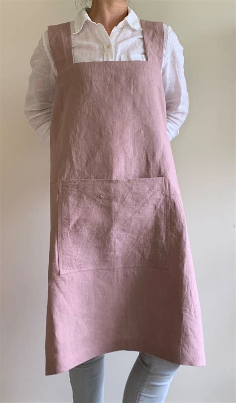 Cross Back Aprons For Women Japanese Aprons Gardening Apron Etsy