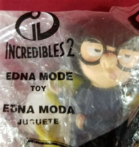 Disney Pixar Incredibles 2 Edna Mode Mcdonald 2018 Happy Meal Toy 9 Free Ship Ebay