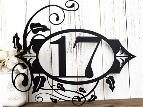 Custom Metal House Number House Number Metal Sign House Numbers